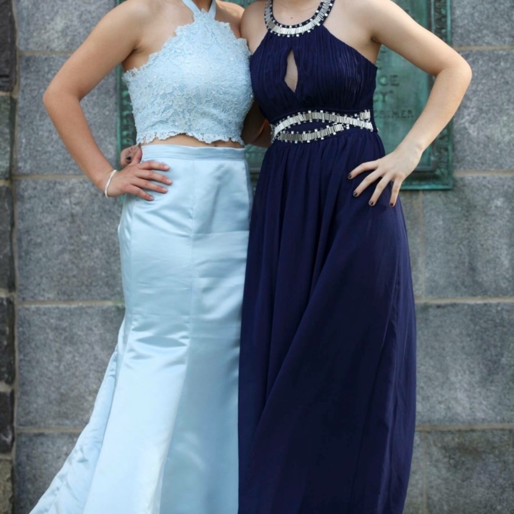 Blue prom dress